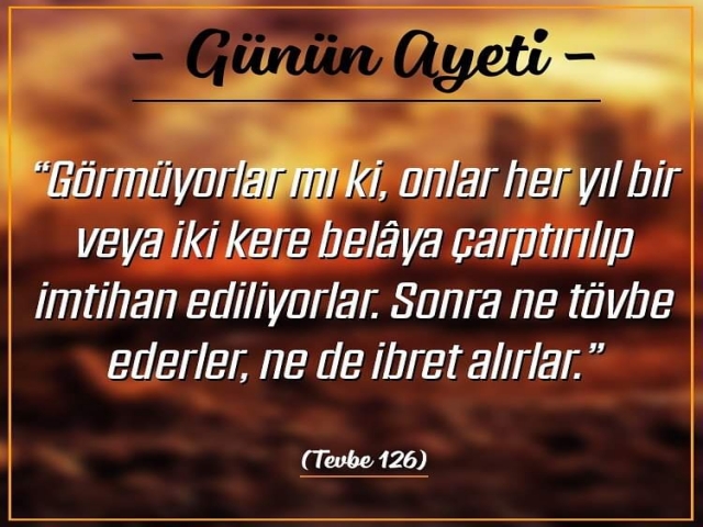 Günün Ayeti - 3 Haziran 2020