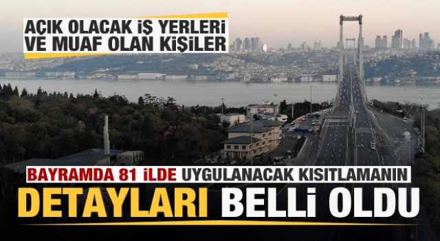 Bayram da belli oldu iş yerleri