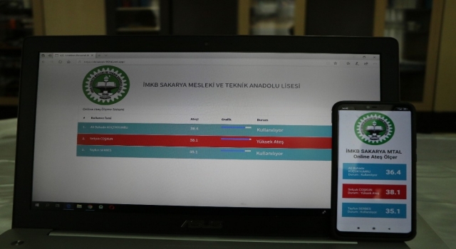 Meslek lisesi öğretmenleri ‘Online Ateş Ölçer’ cihazı üretti