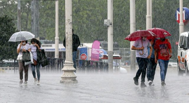 Meteoroloji'den 13 il için sağanak ve gök gürültülü sağanak uyarısı