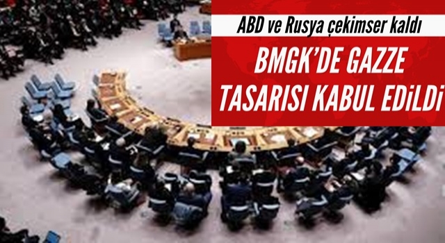 BMGK'de Gazze tasarısı kabul edildi