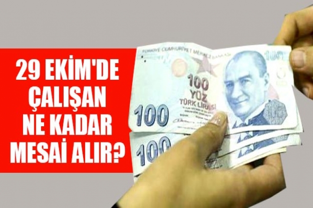 29 Ekim/Resmi Tatillerde Çalışma