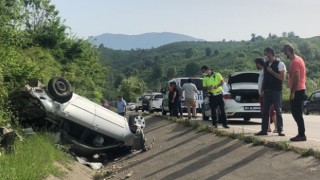 Kardeşinin kaza yaptığını gören sağlık personeli gözyaşlarını tutamadı