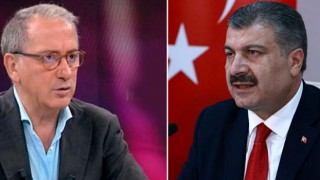 Bakan Koca, maske kuralına dikkat eden Fatih Altaylı ve konuklarına teşekkür etti