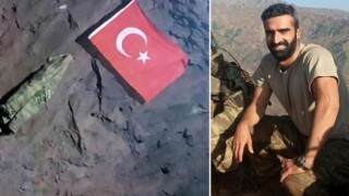 Gara'da şehit düşen Yüzbaşı Burak Coşkun, PKK elebaşı Karayılan'ın mağarasına Türk bayrağı asmış