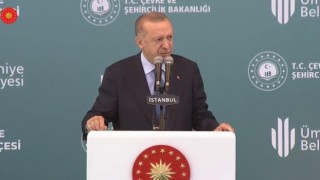 Cumhurbaşkanı Erdoğan, Ümraniye Millet Bahçesi açılış töreninde konuşuyor