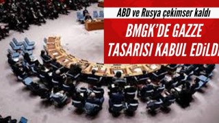 BMGK'de Gazze tasarısı kabul edildi